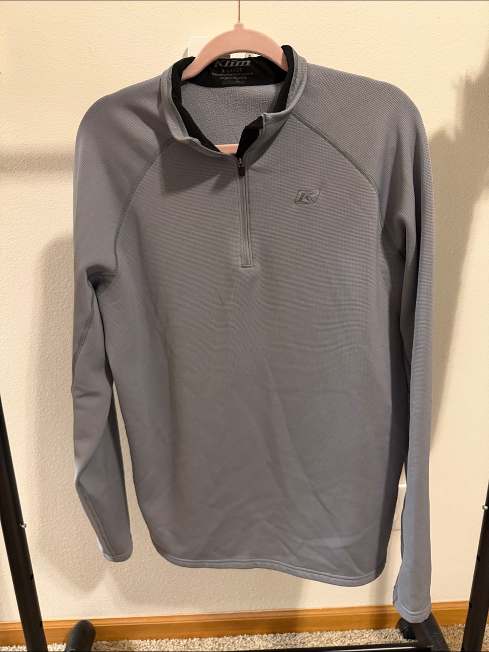 Klim Women’s XL Grey 1/4 Zip Pullover